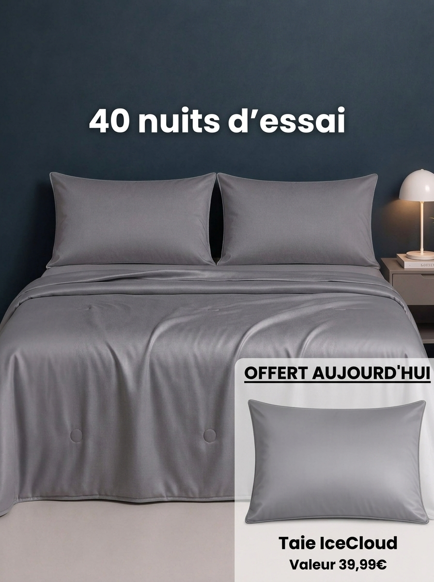 Couette rafraîchissante pour les chaudes nuits d'été